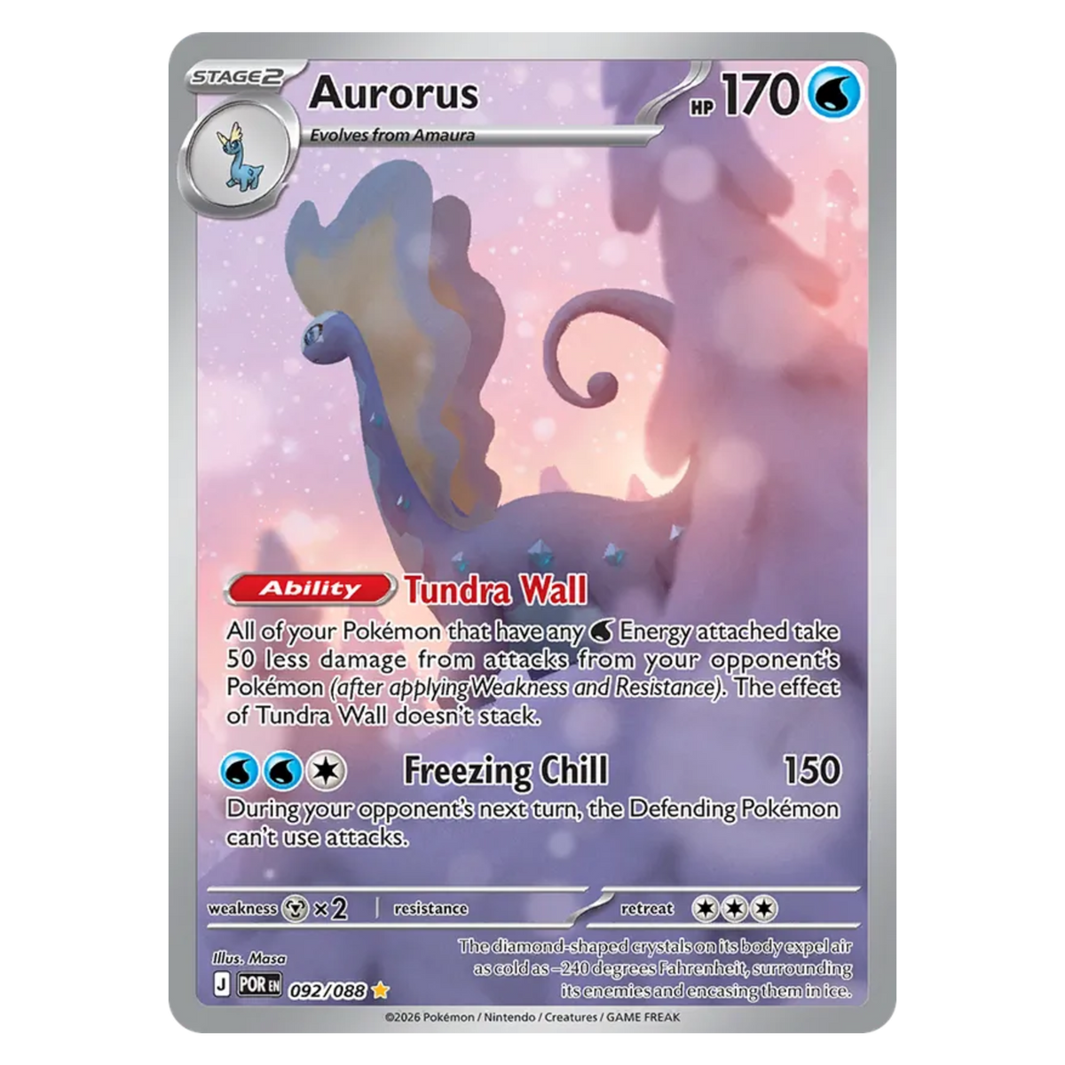 Aurorus 092/88 Illustration Rare — Perfect Order