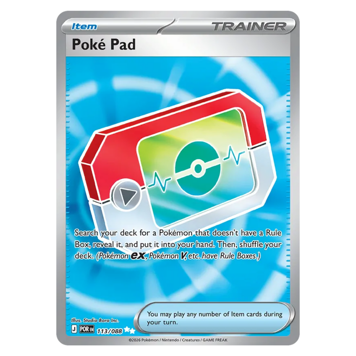 Poké Pad 113/88 Ultra Rare — Perfect Order
