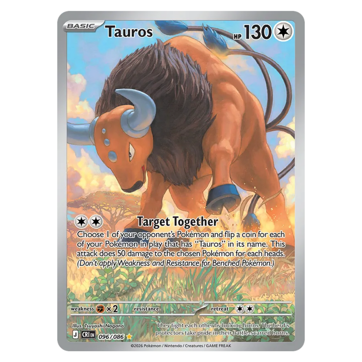 Tauros 096/86 Illustration Rare — Chaos Rising