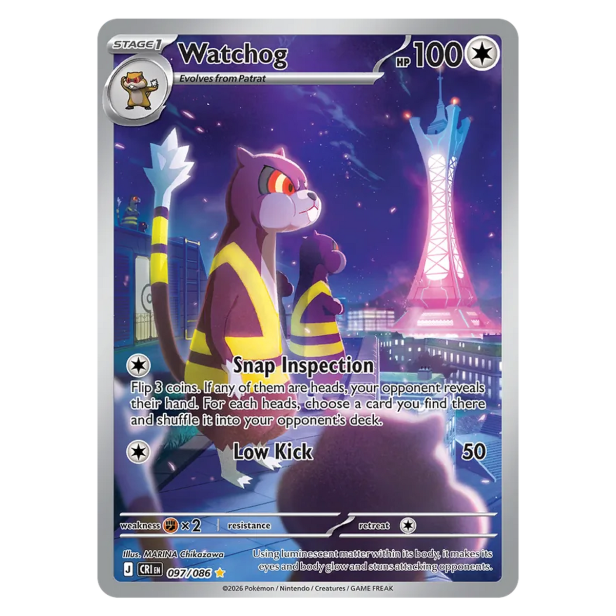 Watchog 097/86 Illustration Rare — Chaos Rising