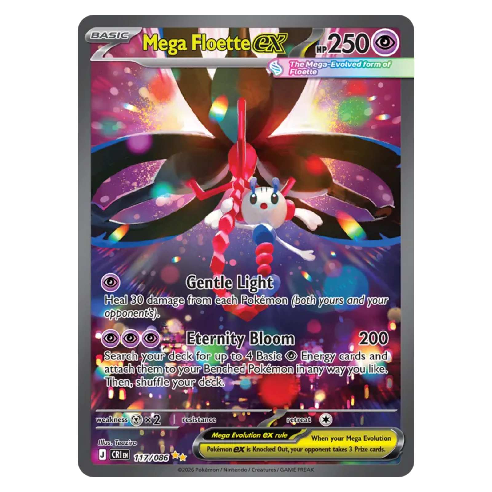 Mega Floette ex 117/86 Special illustration rare — Chaos Rising