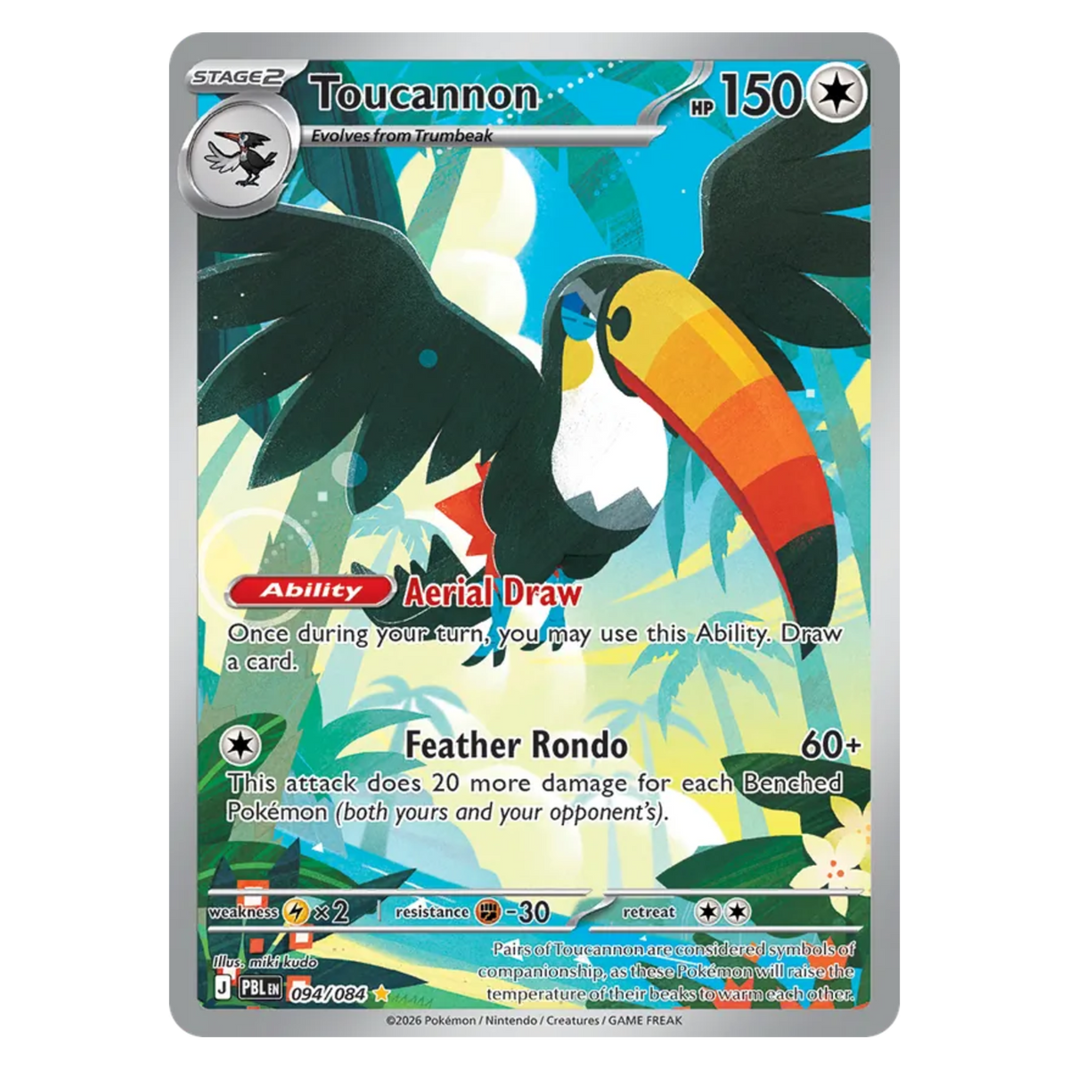 Toucannon 094/84 Illustration Rare — Pitch Black