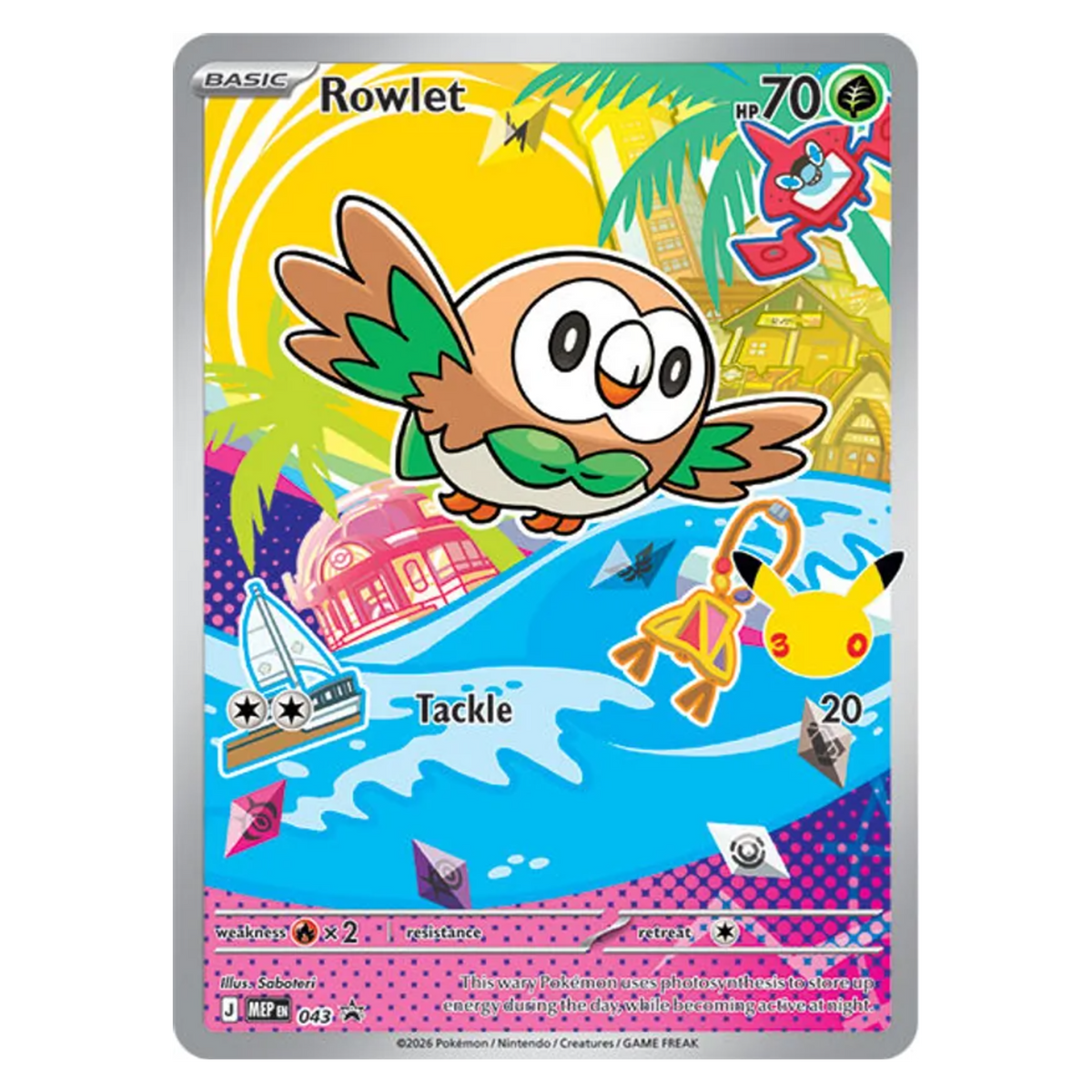 Rowlet 043 Promo — MEP Black Star Promos