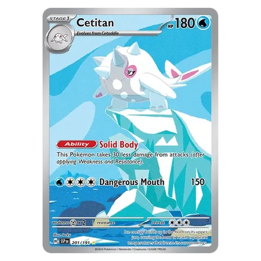 Pokemon TCG Cetitan 201/191 Illustration Rare - Surging Sparks