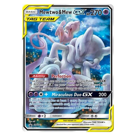 Pokemon TCG Mewtwo & Mew GX SM191 Promo - Sun & Moon Promos