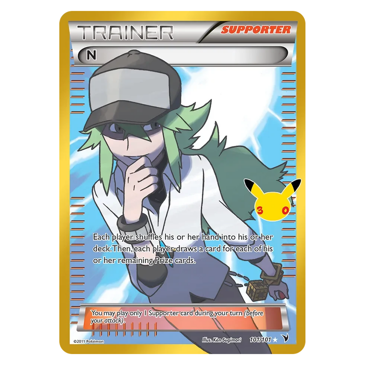 Pokemon TCG N 101/101 Rare Ultra - 30th Celebration (Classic Collection)
