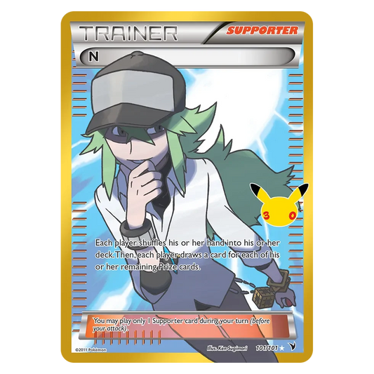 Pokemon TCG N 101/101 Rare Ultra - 30th Celebration (Classic Collection)