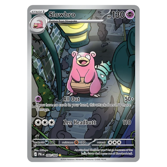 Pokemon TCG Slowbro 090/084 Illustration Rare - Pitch Black