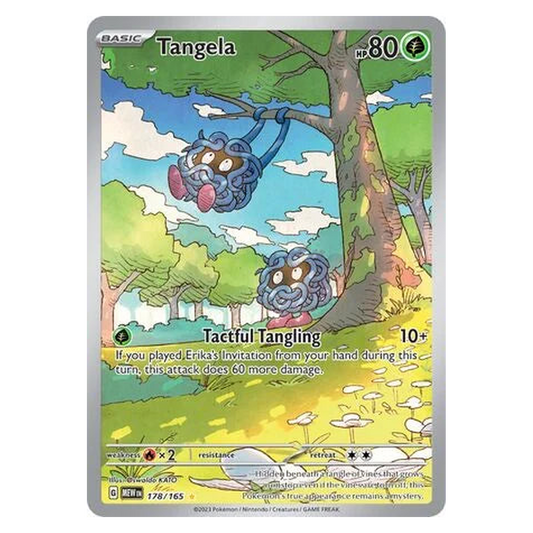 Pokemon TCG Tangela 178/165 Illustration Rare - Scarlet & Violet 151