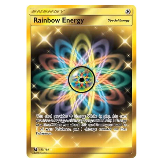 Pokemon TCG Rainbow Energy 183/168 Rare Secret - Celestial Storm