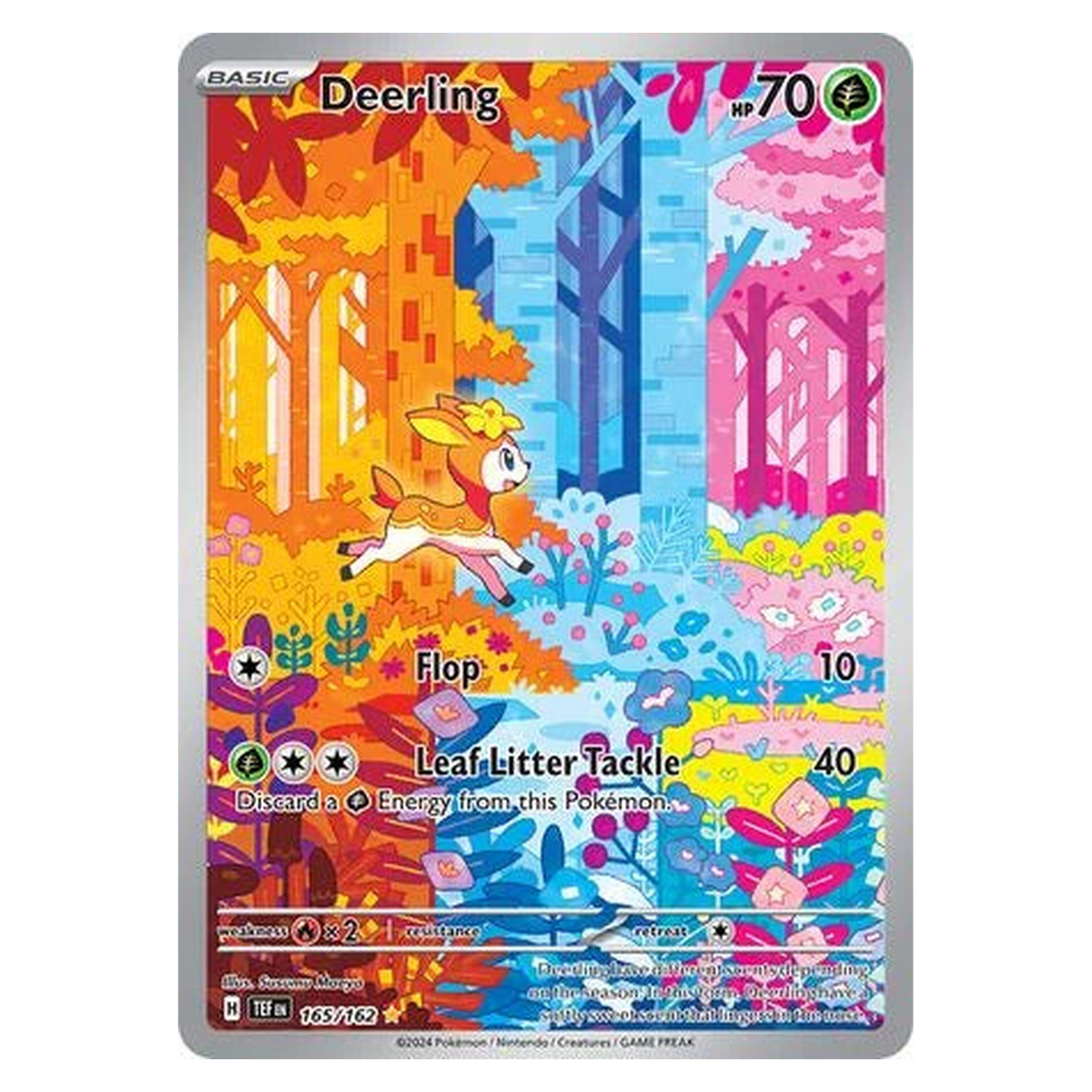 Pokemon TCG Deerling 165/162 Illustration Rare - Temporal Forces