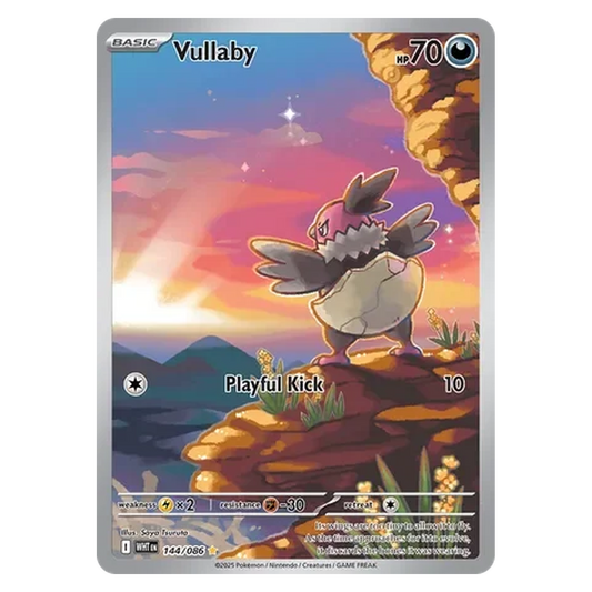 Pokemon TCG Vullaby 144/086 Illustration Rare - White Flare