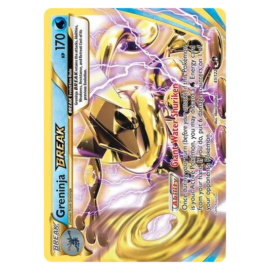 Pokemon TCG Greninja BREAK 041/122 Rare BREAK - BREAKpoint