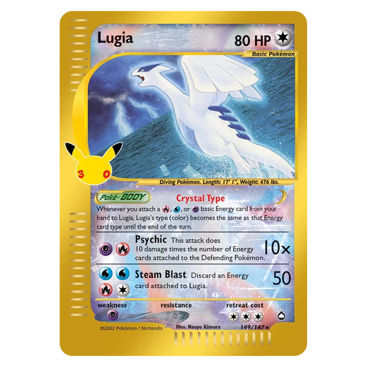 Pokemon TCG Lugia 149/147 Rare Secret - 30th Celebration (Classic Collection)