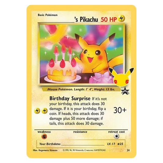 Pokemon TCG _'s Pikachu 024 - - Celebrations