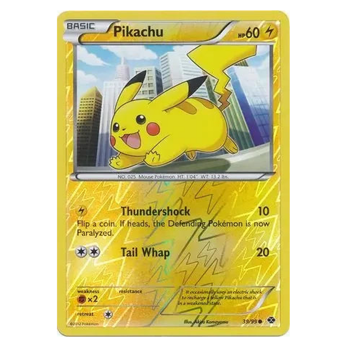 Pokemon TCG Pikachu 039/099 Common - Next Destinies
