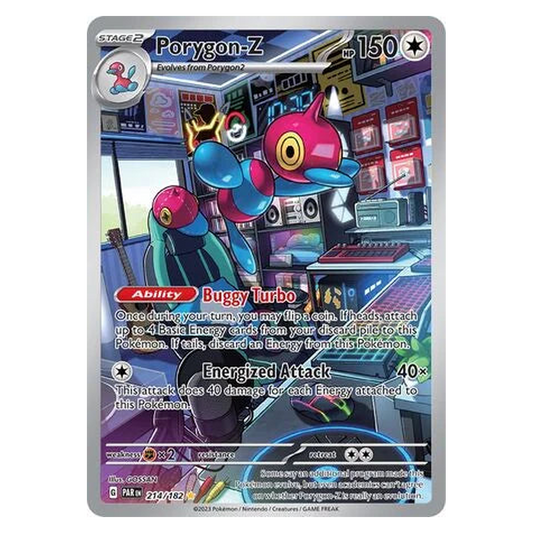 Pokemon TCG Porygon-Z 214/182 Illustration Rare - Paradox Rift