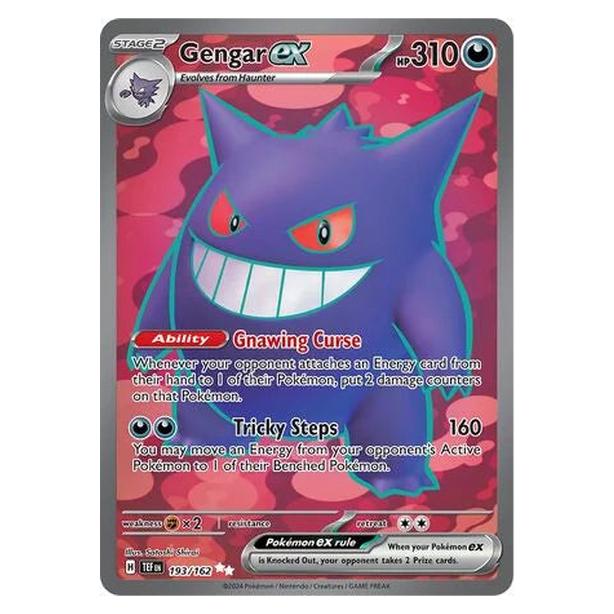 Pokemon TCG Gengar ex 193/162 Ultra Rare - Temporal Forces