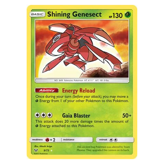 Pokemon TCG Shining Genesect 009/073 Rare Shining - Shining Legends