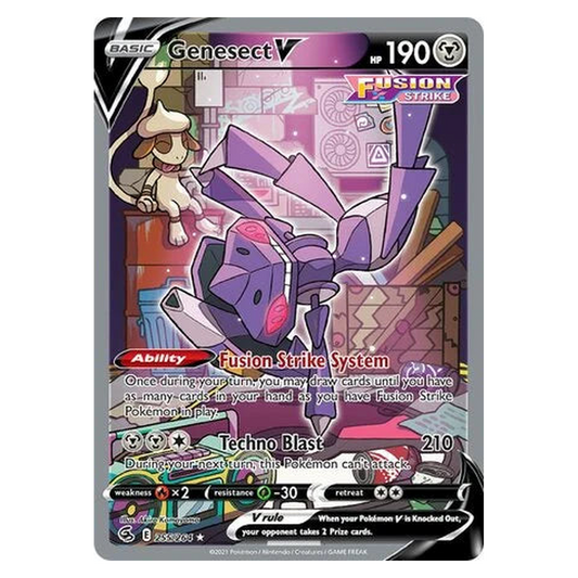 Pokemon TCG Genesect V 255/264 Rare Ultra - Fusion Strike