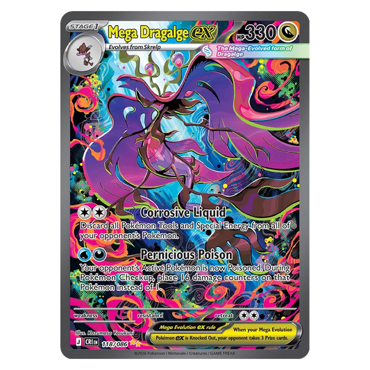 Pokemon TCG Mega Dragalge ex 118/086 - - Chaos Rising