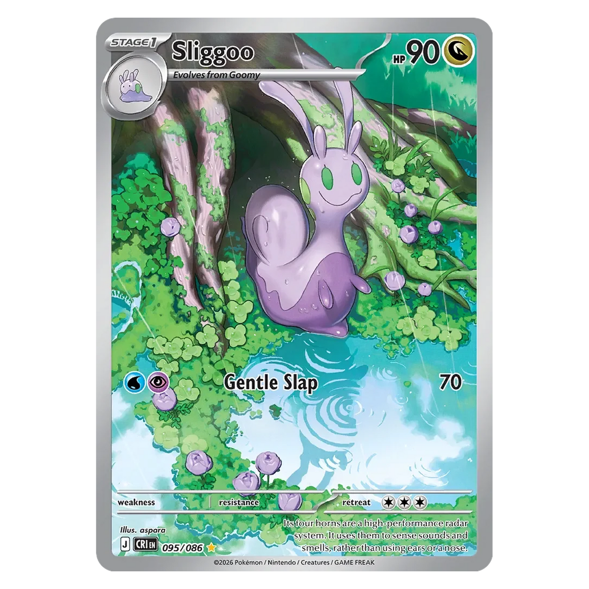 Pokemon TCG Sliggoo 095/086 Illustration Rare - Chaos Rising
