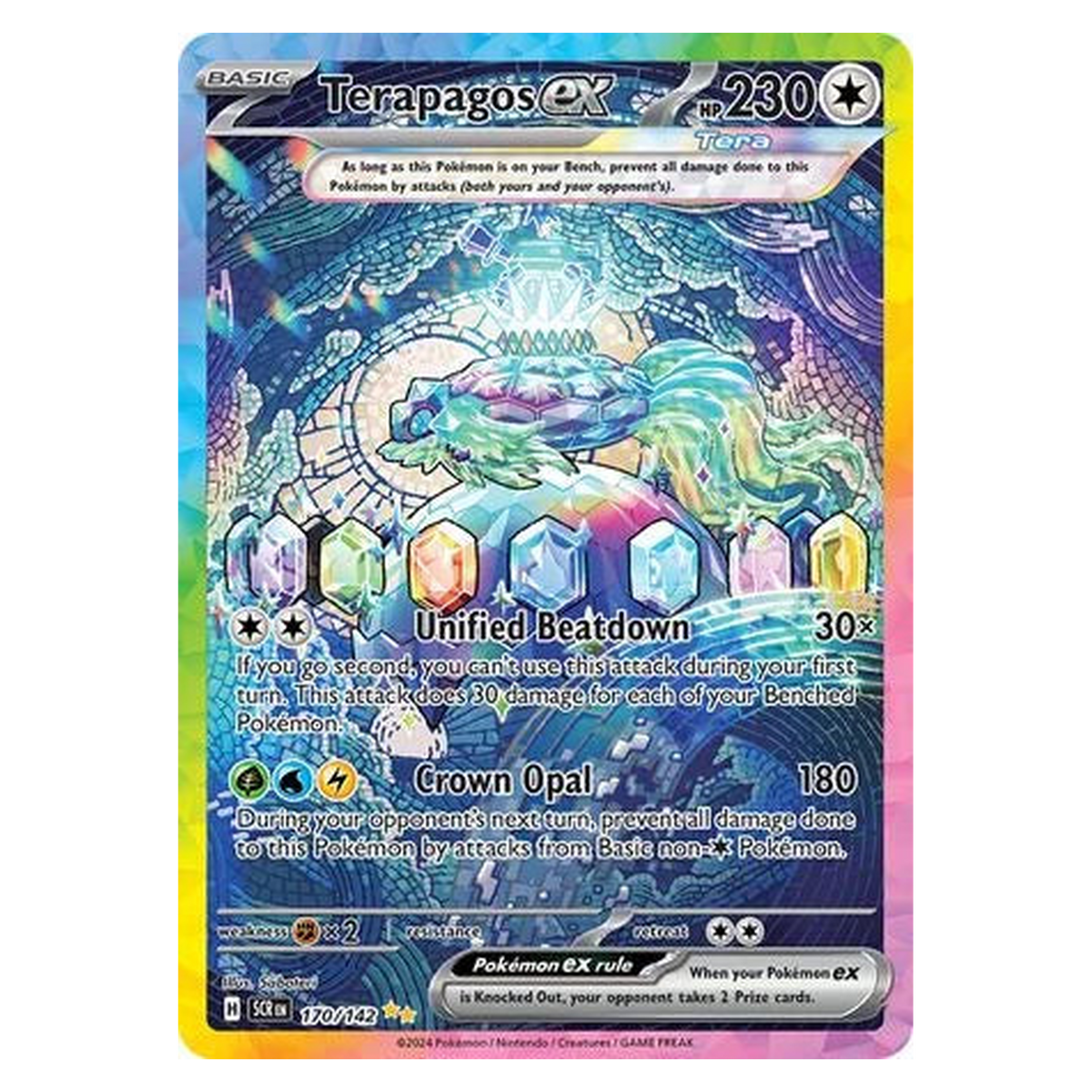 Pokemon TCG Terapagos ex 170/142 Special Illustration Rare - Stellar Crown