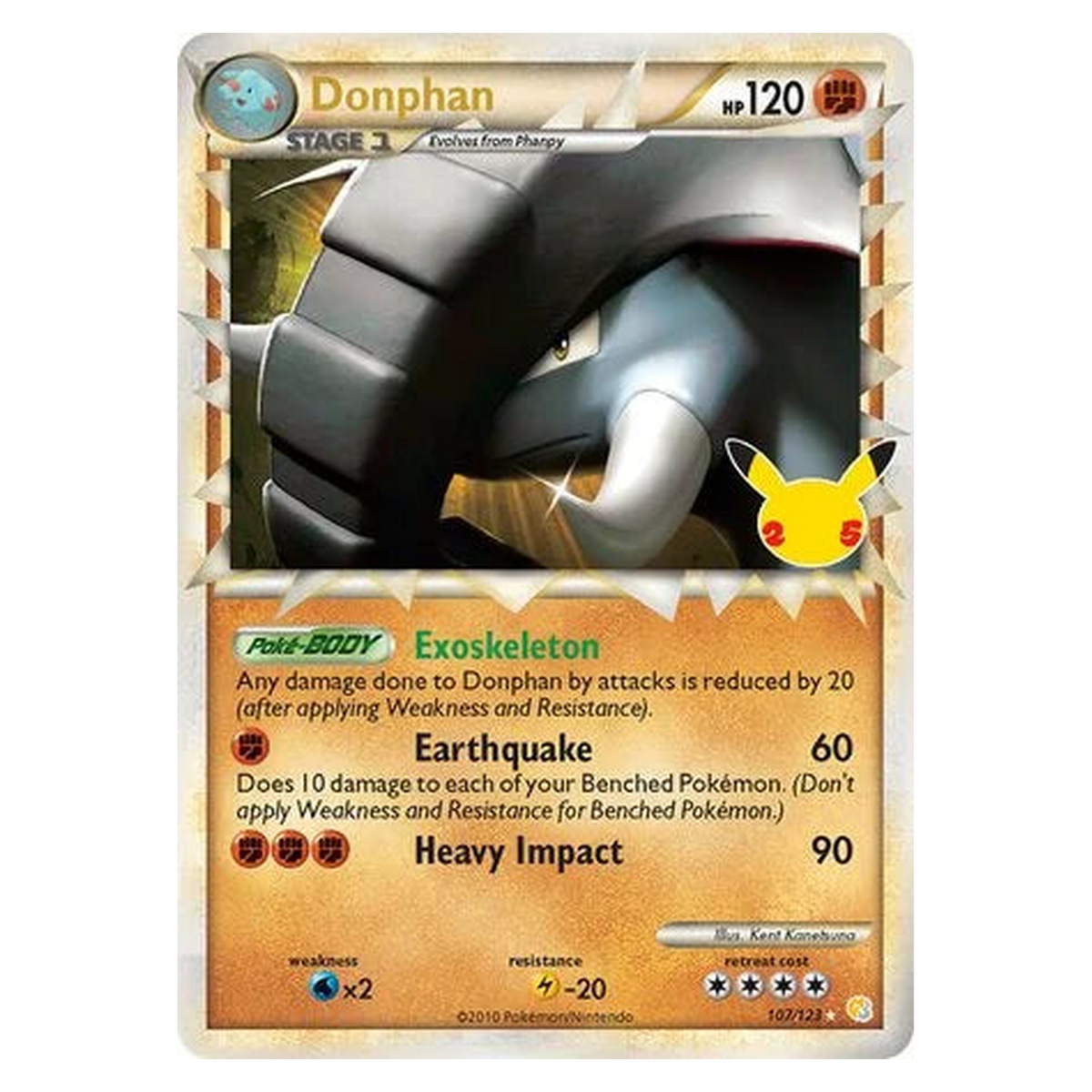 Pokemon TCG Donphan 107/123 - - Celebrations