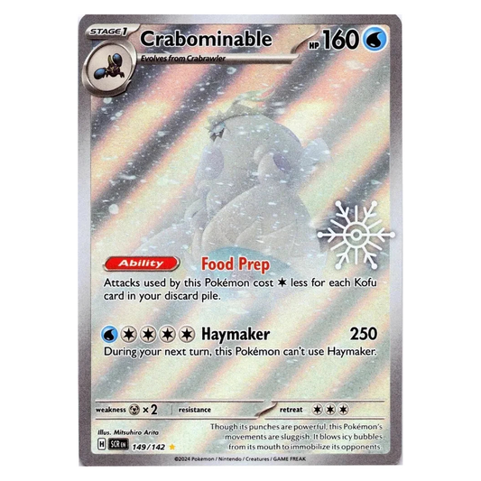 Pokemon TCG Crabominable 149/142 Illustration Rare - Holiday Calendar 2025