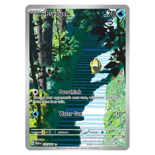 Pokemon TCG Psyduck 175/165 Illustration Rare - Scarlet & Violet 151