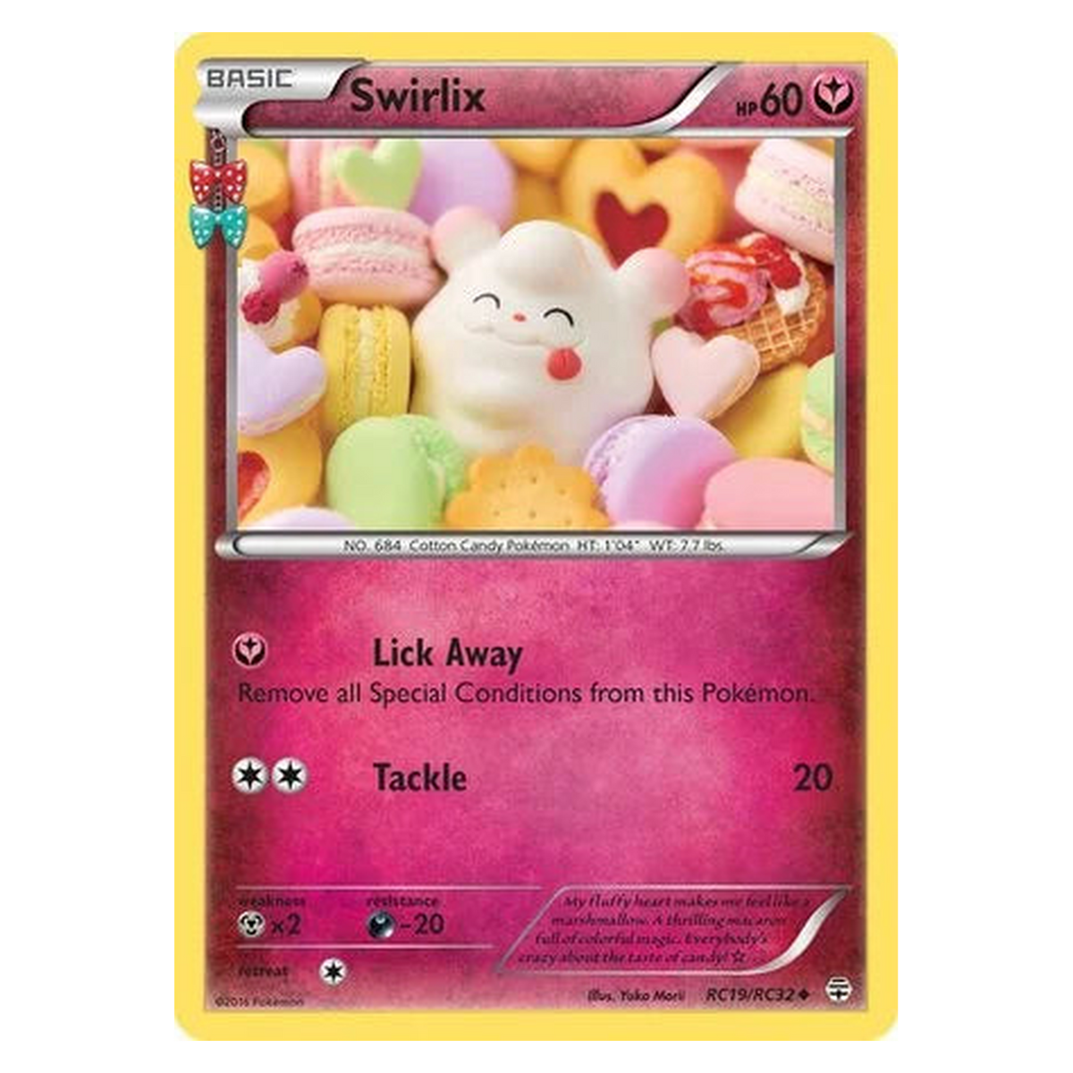 Pokemon TCG Swirlix RC019/RC032 Uncommon - Generations (Radiant Collection)