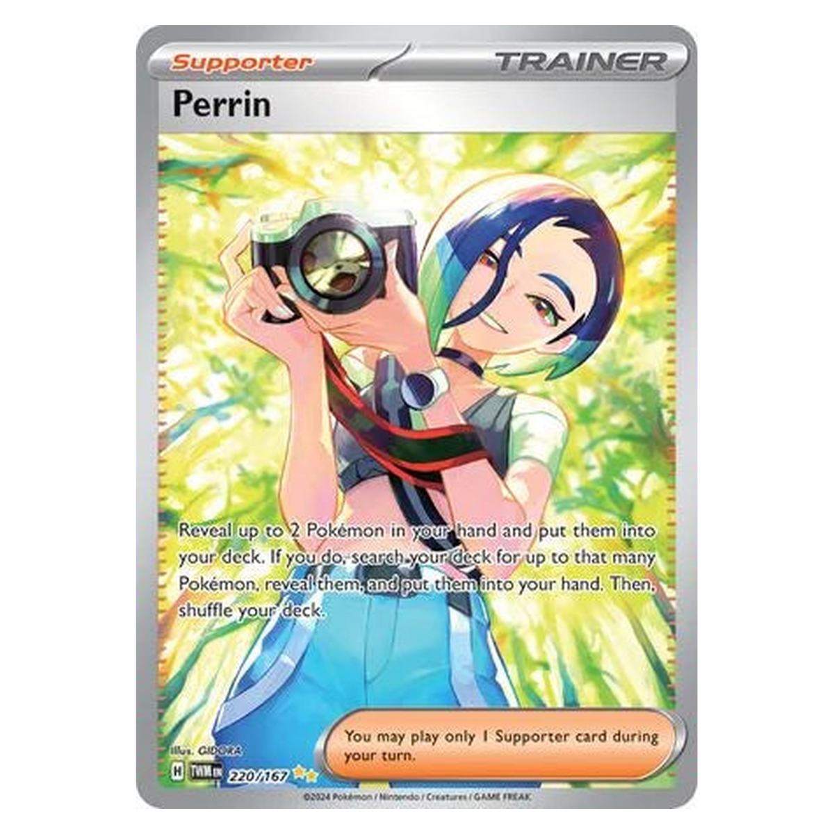 Pokemon TCG Perrin 220/167 Special Illustration Rare - Twilight Masquerade