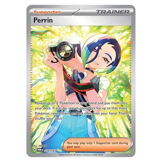 Pokemon TCG Perrin 220/167 Special Illustration Rare - Twilight Masquerade