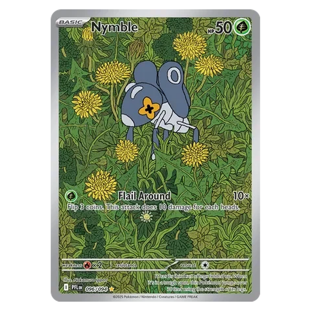 Pokemon TCG Nymble 096/094 Illustration Rare - Phantasmal Flames
