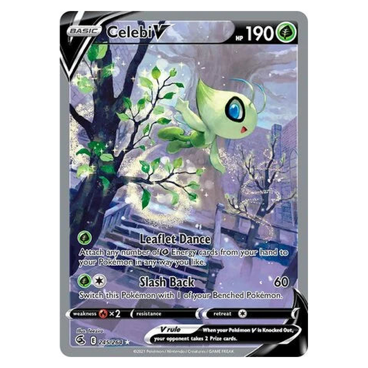 Pokemon TCG Celebi V 245/264 Rare Ultra - Fusion Strike