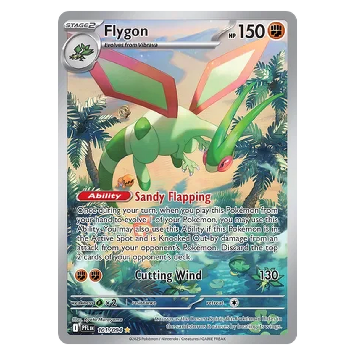 Pokemon TCG Flygon 101/094 Illustration Rare - Phantasmal Flames