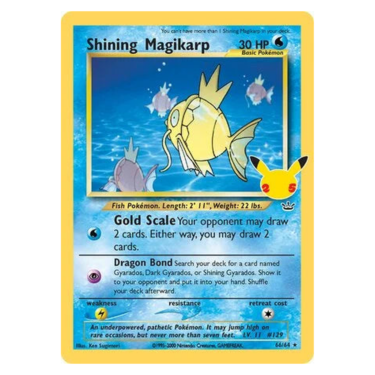 Pokemon TCG Shining Magikarp 066/064 - - Celebrations