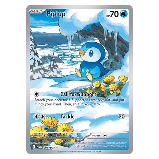 Pokemon TCG Piplup 098/094 Illustration Rare - Phantasmal Flames