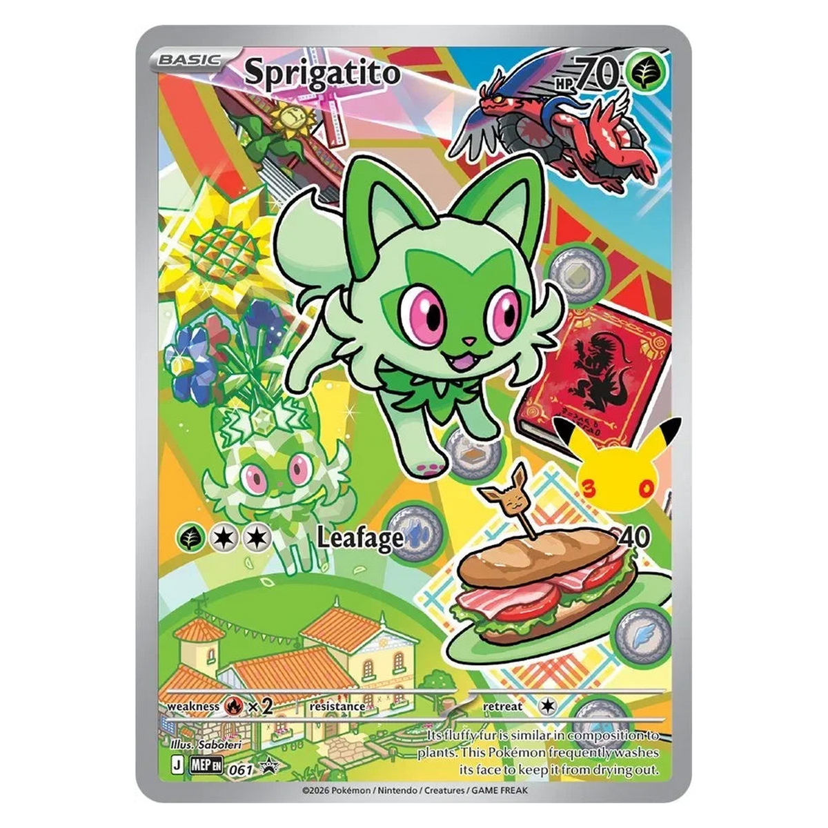 Pokemon TCG Sprigatito MEP061 Promo - Mega Evolutions Promos