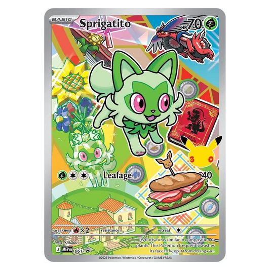 Pokemon TCG Sprigatito MEP061 Promo - Mega Evolutions Promos