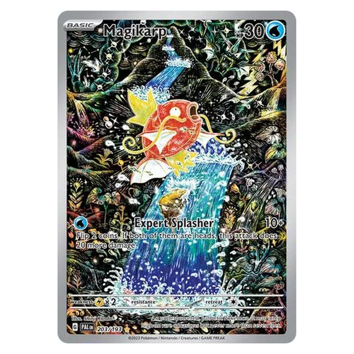 Pokemon TCG Magikarp 203/193 Illustration Rare - Paldea Evolved