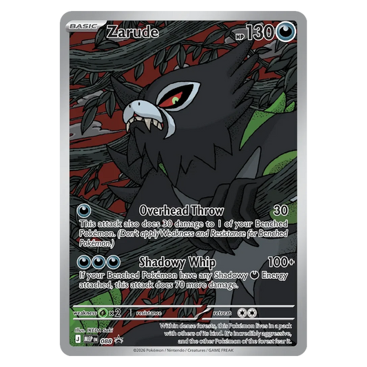 Pokemon TCG Zarude MEP088 Promo - Mega Evolutions Promos
