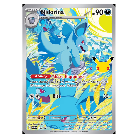Pokemon TCG Nidorina MEP101 Promo - Mega Evolutions Promos