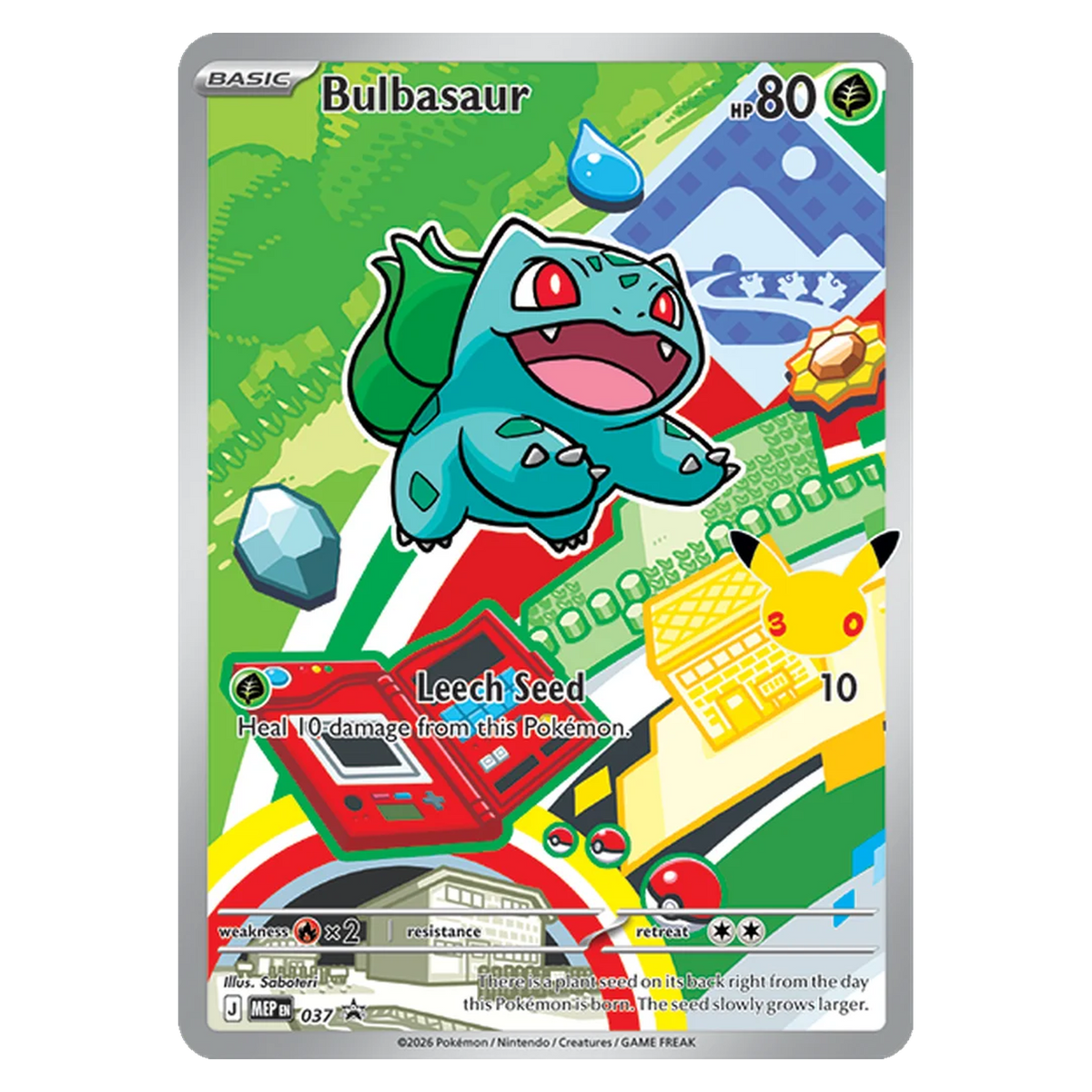 Pokemon TCG Bulbasaur MEP037 Promo - Mega Evolutions Promos
