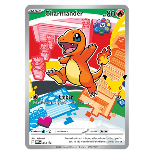 Pokemon TCG Charmander MEP038 Promo - Mega Evolutions Promos