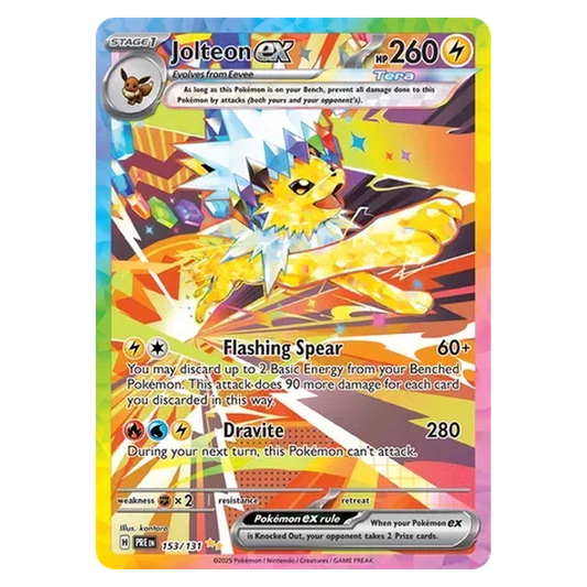 Pokemon TCG Jolteon ex 153/131 Special Illustration Rare - Prismatic Evolutions