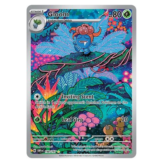 Pokemon TCG Gloom 198/197 Illustration Rare - Obsidian Flames