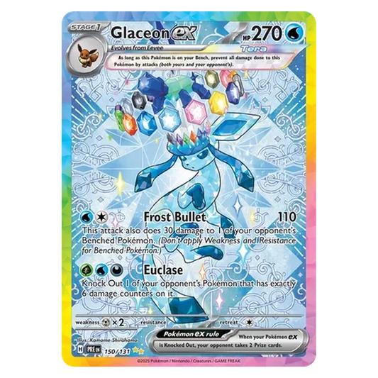 Pokemon TCG Glaceon ex 150/131 Special Illustration Rare - Prismatic Evolutions