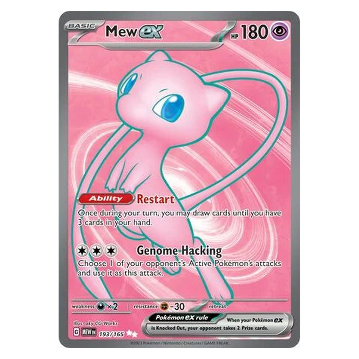 Pokemon TCG Mew ex 193/165 Ultra Rare - Scarlet & Violet 151