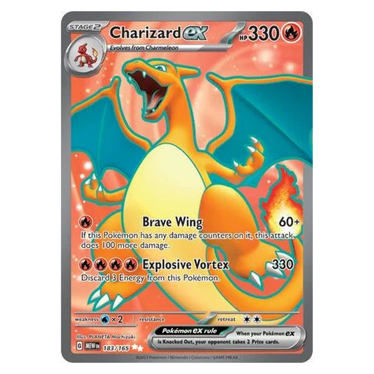 Pokemon TCG Charizard ex 183/165 Ultra Rare - Scarlet & Violet 151